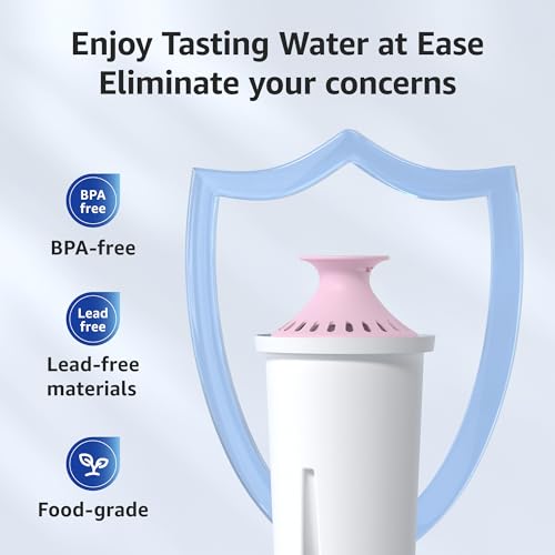 Image of Overbest Magnesium Water Filter Replacement for Brita Filter, 6 Pack