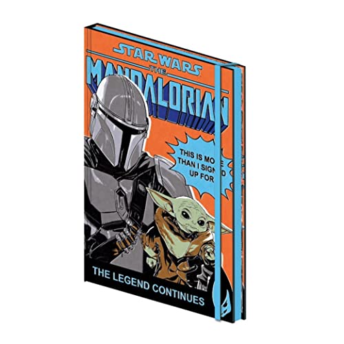 Image of Pyramid International Star Wars The Mandalorian Notebook (More Than I Signed Up For Design) A5 Writing Pad with Lined Pages, Star Wars Gifts for Men and Women - Official Merchandise