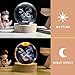 QIANCHANG 3D Laser Etched Taurus Crystal Ball with LED Light Stand, Constellation Decor Glass Sphere Lamp, Zodiac Astrology Birthday Gifts for Women Kids