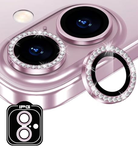 IPG ProLENS �_�C�������h�t���[�� �J���������Y�v���e�N�^�[ iPhone 16/16 Plus�p - �A���~�i�V���P�[�g�����N���X HD�N�����e�B ���h�~ �X�̃J���������Y�J�o�[ iPh16/+DIApink�p
