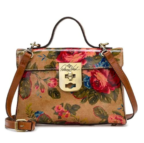 Patricia Nash Carisbrooke Satchel Vintage Victorian Garden One Size