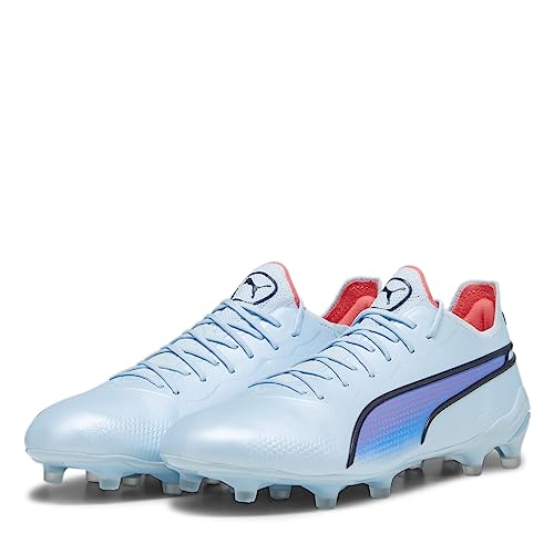 Puma Unisex King Ultimate Fg/Ag Leichtathletik-Schuh, Silber (Silver Sky Black Fire Orchid), 41 EU