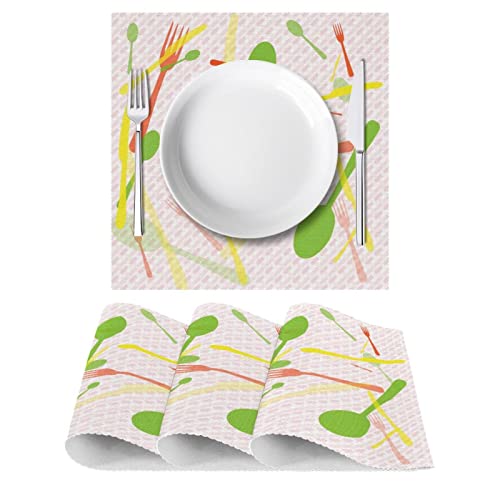Sets de table design forme fourchette et cuillère haute résistance