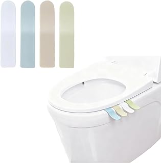4Pack Toilet Seat Handle, Toilet Lid Lifter, Convenient to Open Without Dirtying Hands, Suitable for Household and Travel Toilet Accessories - with Adhesive Strips