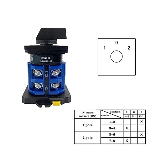 Sélecteur universel 63A rail DIN commutateur inverseur source - 2