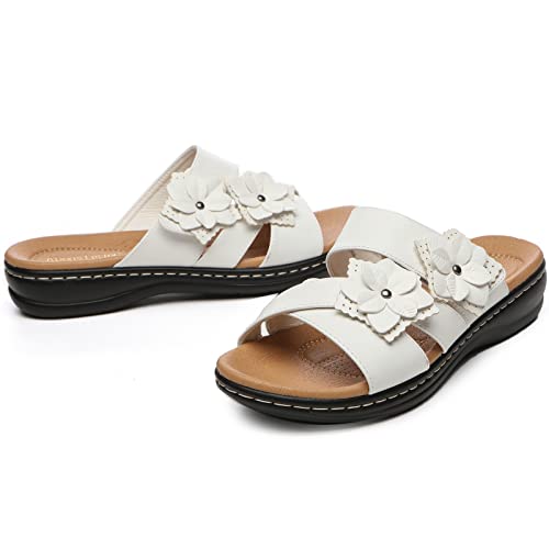 Alexis Leroy Comfortable Insole Buckle Strap Vamp Women's Wedge Sandals4