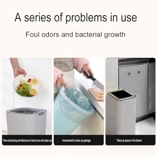 Stainless Steel Swing Lid Waste Chute Cover for Countertop Trash Bins, Durable Flap Design for Easy Disposal, Stylish & Functional Kitchen Accessory
