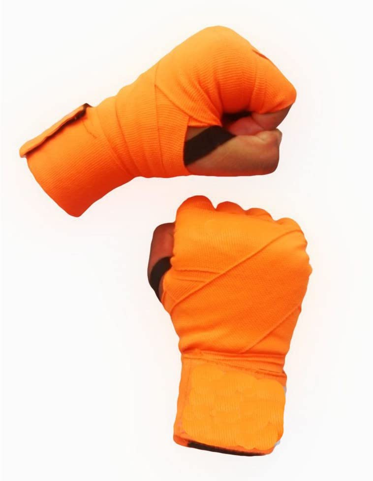 Gloves Mexican Stretch Spandex Bands/MuDay Thai/MMA/Kick Boxing/Cross Fit/Aerobics Hand Wrap (Free Size) BlackSize Black