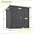 Outdoor Storage Shed, 6 X 4ft Metal Galvanized Steel Garden Shed with Floor Frame, Utility Tool Shed Storage House for Backyard, Patio, Lawn