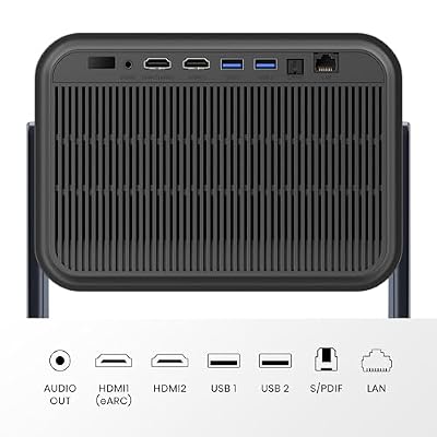 Hisense Laser Mini Projector C2, 65-300, Gimbal Design, 4K, Triple Color Laser, 110% BT.2020, 2000 ANSI Lumens, 1700:1 Native Contrast, Dolby Vision, HSR240, Sound by JBL