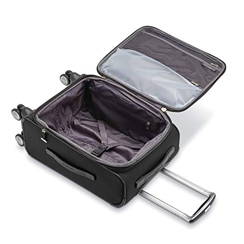 Image of Samsonite Solyte DLX Softside Expandable Luggage with Spinner Wheels, Midnight Black, 3-Piece Set (20 /25 /29)