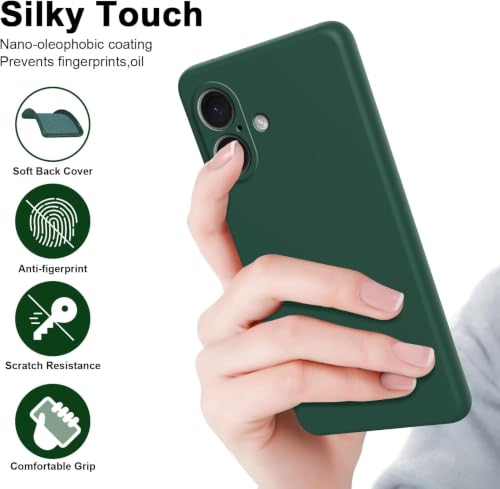 Image of FIRST MART Matte Silicone Back Cover for Nothing 4A - Green