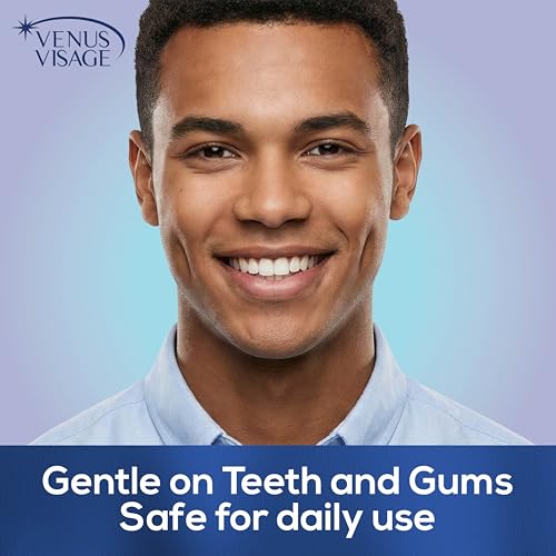 Image of Venus Visage Teeth Whitening Pen (Pack of 4) - Professional Whitening Gel, 30+ Uses, Low Sensitivity, Enamel-Safe Mint Formula - Travel Whitener for Dentures, Coffee, Wine & Tobacco Stains