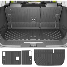 powoq Cargo Mat Compatible with 2009-2017 Chevy Traverse Trunk Mat 2008-2017 Buick Enclave Cargo Liner Trunk Liner Back Seat Protector Replacement for 2009-2017 Chevy Traverse Accessories