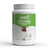 LEAN1 Chocolate Protein Powder Meal Replacement Shakes By Nutrition 53, Lactose & Gluten Free with Green Coffee Bean Extract, 23 Serving Tub - 48.7 oz