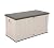 LIFETIME 60186 Heavy-Duty Outdoor Storage Deck Box, 116 Gallon, Desert Sand/Brown