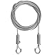 Drahtseil Set 6m, Vorhang Drahtstangen Set, Multi-Purpose Set Clothesline Curtain Drape, 2mm Edelstahlseil als Zeltseil Wäscheleine Kletterpflanzenseil Gardinenseil Duschvorhangseil