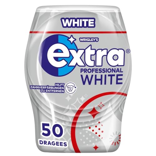 Extra Professional White Kaugummi, zuckerfrei, 50 Dragees