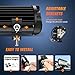 Nilight Side Shooter LED Light Bar 2PCS 7 Inch Triple Row Spot Flood Combo Lights with Wiring Harness Kit for Off Road Fog Driving Work Lighting on Truck SUV ATV UTV