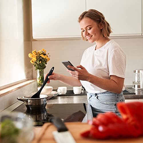 Zulay Soup Ladle Spoon With Comfortable Grip - Cooking And Serving Spoon For Soup, Chili, Gravy, Salad Dressing And Pancake Batter - Large Nylon Scoop & Soup Ladel Great For Canning And Pouring #TOP6