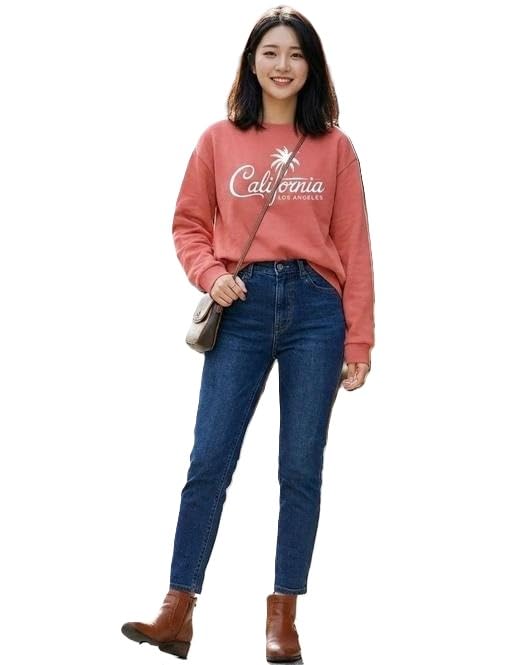 Women Casual Printed Winter Stshirt Soft Comfortable Fashion Hoodie for Daily use Pink L-image-43