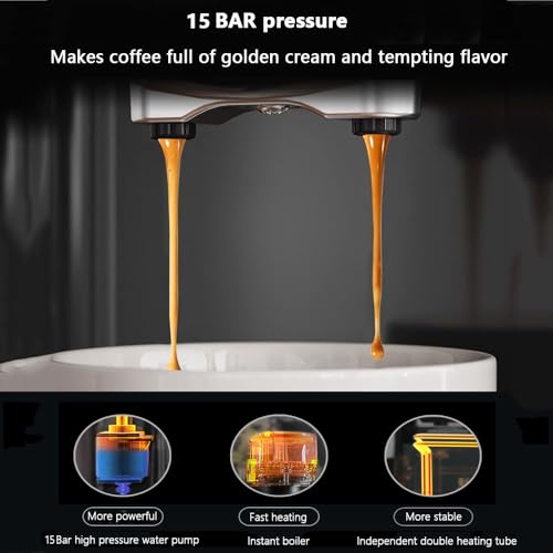 Cafetera Espresso Semiautomática con Vaporizador 1.5 L miniatura 4