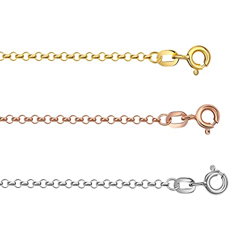 Pori Jewelers 10K Yellow Gold 2.0Mm Round Rolo Link Chain Necklace - Made In Italy (Yellow, 16) #TOP6
