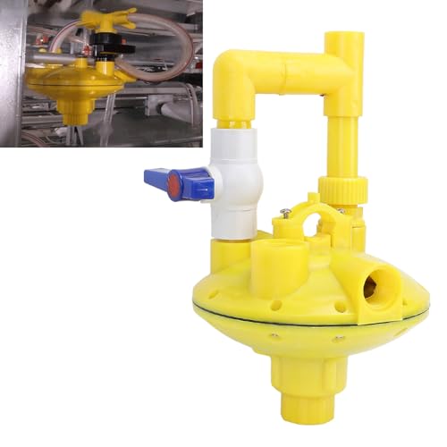 Régulateur de conduite d'eau pour abreuvoir de poulet élevage jaune
