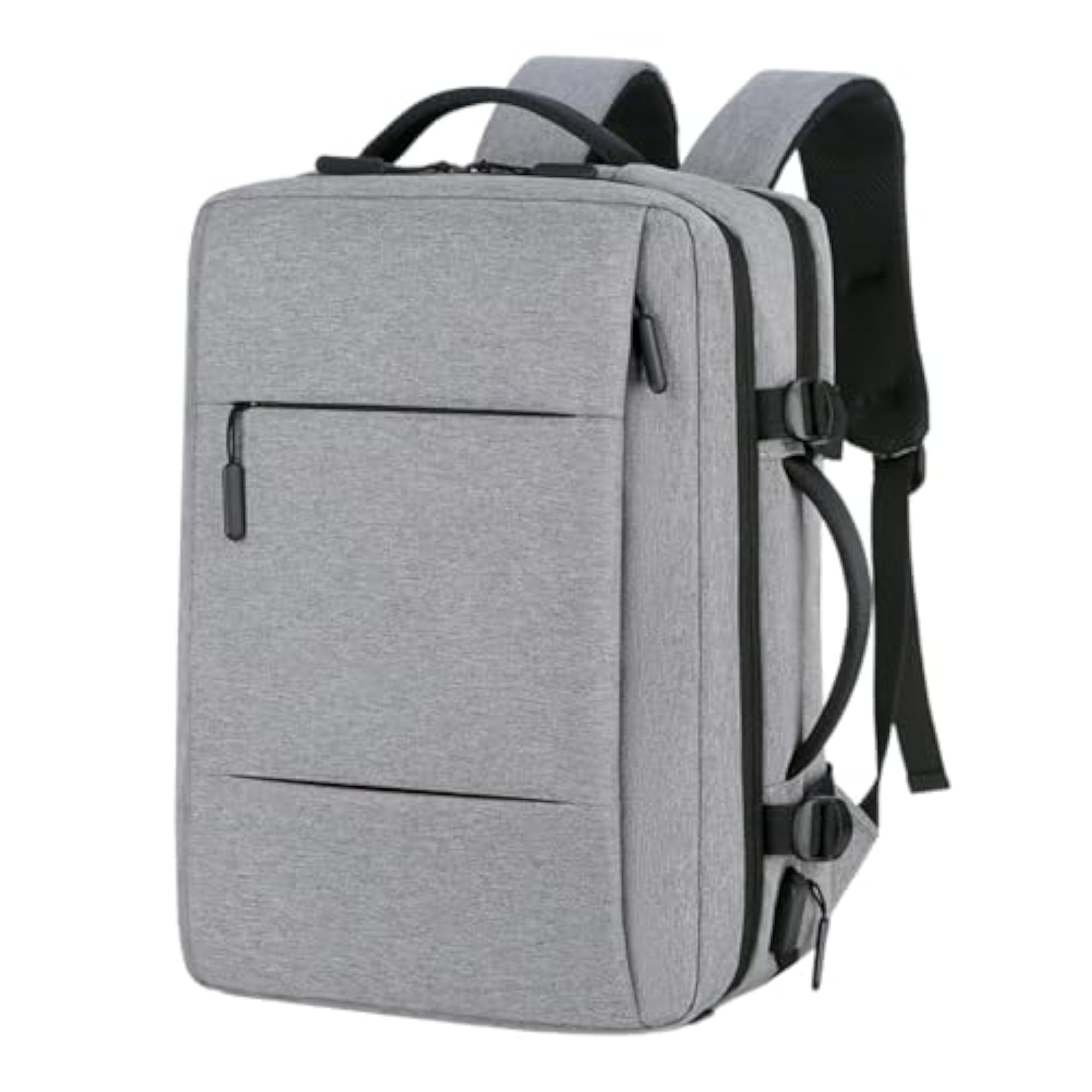 Light Grey Portable Multipurpose Laptop Backpack for Travel