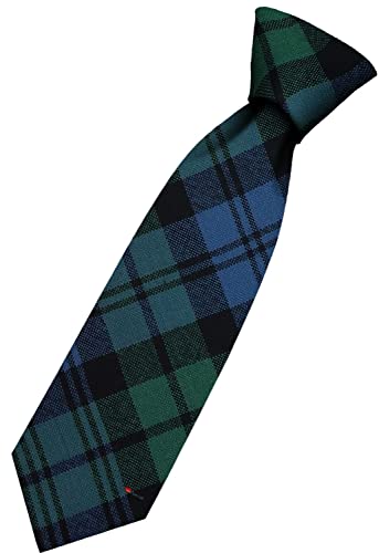 Cravate en laine pour homme tartan écossais Black Watch accessoire hiver