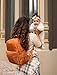 FAWN DESIGN Nylon Diaper Bag Backpack with Changing Pad, Brown Backpack Diaper Bag with 11 Interior and 5 Exterior Pockets, Padded and Adjustable Straps for All Day Comfort, 16x13x7 inches