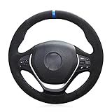 SAXTZDS ブルーマーカーステアリングホイールカバー、BMW F20 F21 F22 F23 F30 F31 F34 F32 F33 F36