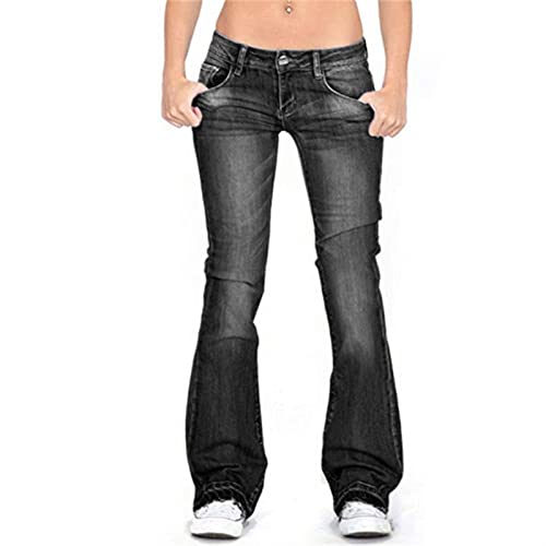 GUスリムフレアジーンズ