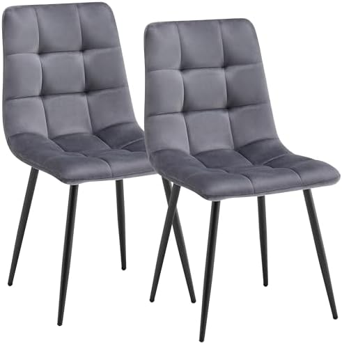 Deuline Milano 521251 Dining Room Chairs Velvet Cover Upholstered...