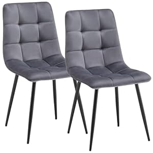 Deuline Esszimmerstuhl Milano 2er-Set Grau