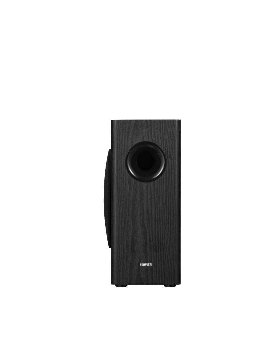 EDIFIER T5s Caisson de Basse Actif 8 Pouces 70W Filtre Passe-Bas 35 Hz MDF RCA Noir