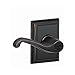 SCHLAGE F51A FLA 716 ADD Flair Lever with Addison Trim Keyed Entry Lock, Aged Bronze