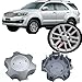 YUFENGLIHAI 4 PCS Car Wheel Center Hub Cover for Toyota Fortuner Hilux 2011, Center Caps Rims Rust-Proof Vehicle Rim Hub Caps Waterproof Wheel Protector