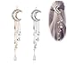 Andelaisi Boho Moon Hair Clip Barrette Tassel Pendant Hair Barrette Alloy Hair Accessories for Women and Girls Gifts (Gold)