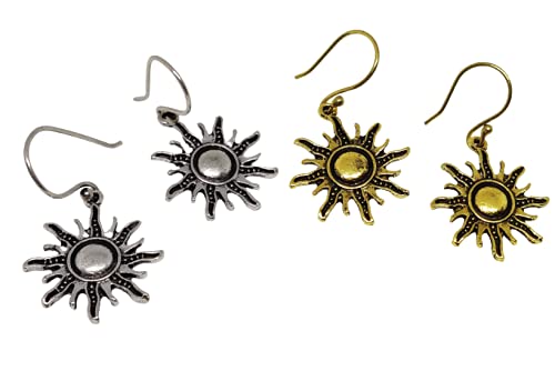 See full amazon price history chart for El Regalo 2 Pairs Sun Earrings Combo for Girls & Women | Antique Silver & Golden Sun Drop Earrings El Regalo 2 Pairs Sun Earrings Combo for Girls & Women | Antique Silver & Golden Sun Drop Earrings (B077SDR2BR) Amazon Price History, Amazon Price Tracker