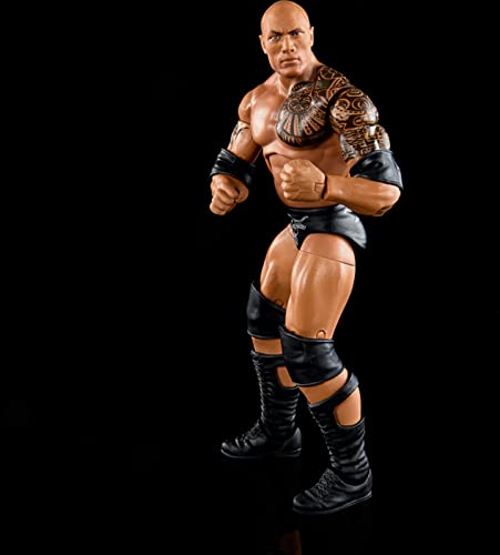 Mattel Wwe The Rock Top Picks Elite Collection Action Figure, Articulation & Life-Like Detail, Interchangeable Accessories, 6-Inch #TOP2