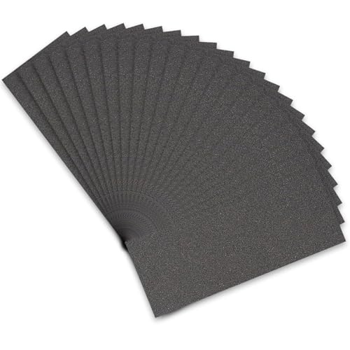 STEBRUAM Wet and Dry Sandpaper 220 Grits, Sandpaper Assorted for Cars Polishing Metals Walls Wood Furniture Sanding, 21 Sheets Sand Paper 9x3.6 Inch