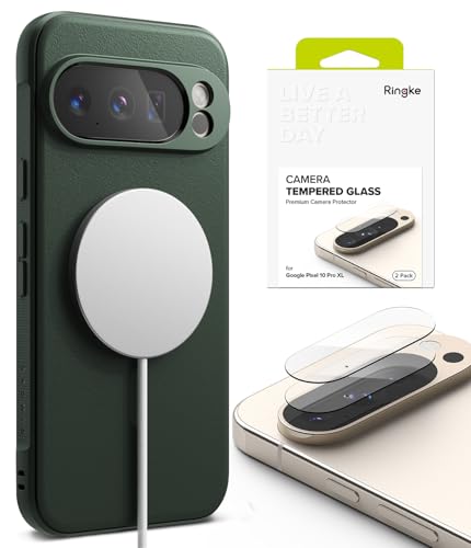 Coque Pixel 10 Pro XL Ringke Onyx Dark Green avec protection verre objectif