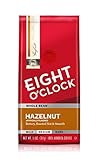 Eight O'Clock Coffee Hazelnut Whole Bean Coffee, Medium Roast, 11 Ounce (Pack of 4) - Buttery, Smooth & Nutty