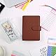 KONVINIT Budget Planner Deutsch Budget Binder A6,Budgetplaner Geldumschläge Umschlagmethode Sparen,Sparbuch mit Folien,Geld Organizer mit Budgetbogen,Etiketten,braun
