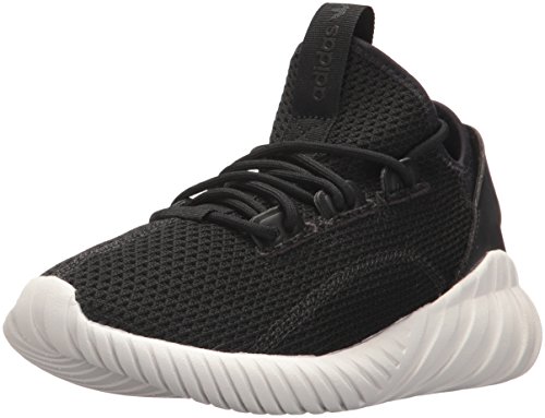 adidas Originals Boys' Tubular Doom Sock PK J Running Shoe, Black/Black/Crystal White, 6 Medium US Big Kid