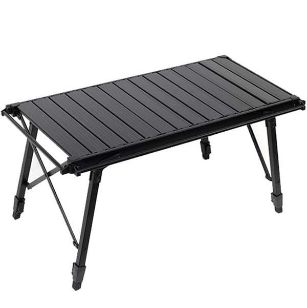 Table de camping pliable réglable pour éviter le mal de dos en pique-nique