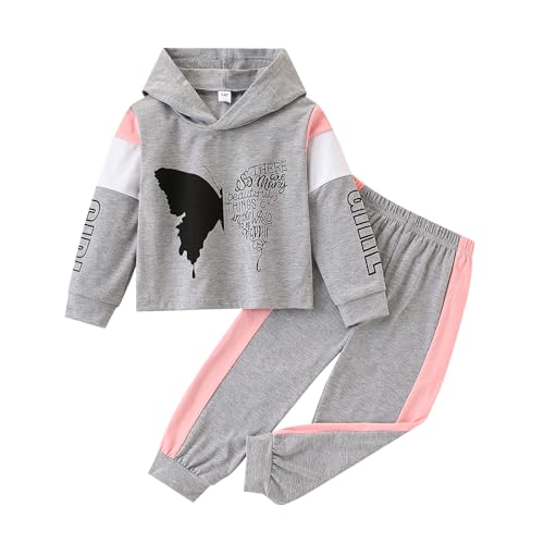 Image of Axumity Toddler Baby Girls Clothes Long-sleeve Tie Dye Hoodie Sweatshirt Pants Hooded Outfit Set