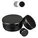 Produktbild FUX 10 Stück Kunststoff Rund Rohrstopfen 10mm - 120mm, Lamellenstopfen, Möbelgleiter, Stuhlbeinschoner, Schutzkappen, Rundstopfen (Außen-Ø: 12mm, Rohrwandstärke: 1-2mm, Schwarz)