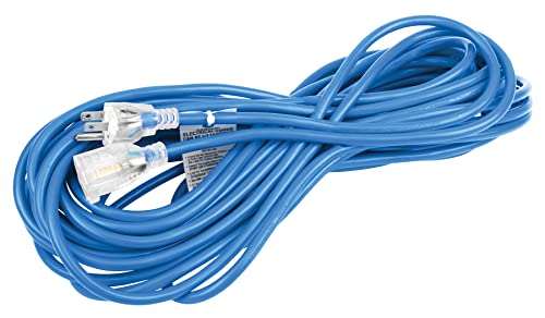 Performance Tool W2257 50 FT 16GA Blue Extension Cord, PT Power, All-Weather, Cold Weather, 125V 13A, cETL listed